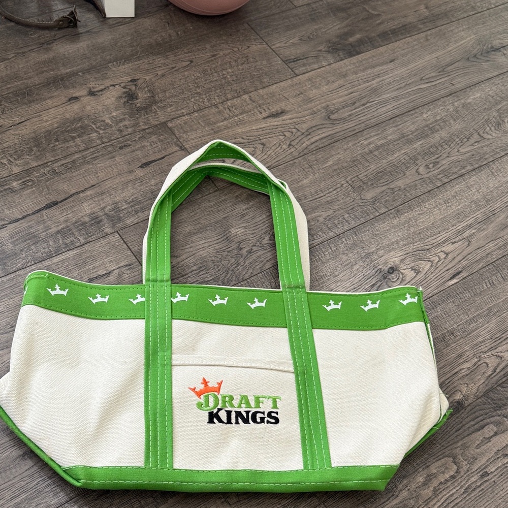 Green and Cream Tote Bag